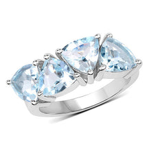 Load image into Gallery viewer, 5.00 Carat Genuine Blue Topaz .925 Sterling Silver Ring