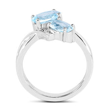 Load image into Gallery viewer, 2.55 Carat Genuine Blue Topaz .925 Sterling Silver Ring