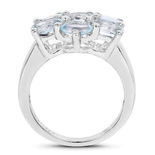 Load image into Gallery viewer, 3.57 Carat Genuine Blue Topaz .925 Sterling Silver Ring