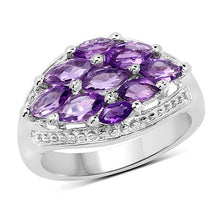 Load image into Gallery viewer, 1.91 Carat Genuine Amethyst .925 Sterling Silver Ring
