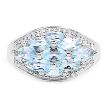 Load image into Gallery viewer, 2.50 Carat Genuine Blue Topaz .925 Sterling Silver Ring
