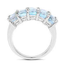 将图片加载到图库查看器,3.60 Carat Genuine Blue Topaz .925 Sterling Silver Ring
