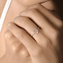 Load image into Gallery viewer, 0.82 Carat Genuine Morganite and White Diamond 14K Rose Gold Ring