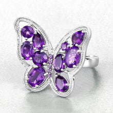 Load image into Gallery viewer, 4.32 Carat Genuine Amethyst .925 Sterling Silver Ring