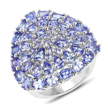Load image into Gallery viewer, 5.93 Carat Genuine Tanzanite .925 Sterling Silver Ring
