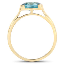 Load image into Gallery viewer, 2.00 Carat Genuine Blue Zircon .925 Sterling Silver Ring