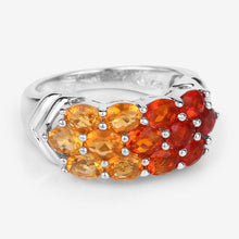 Load image into Gallery viewer, 1.56 Carat Genuine Fire Opal .925 Sterling Silver Ring
