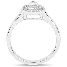 Load image into Gallery viewer, 14K White Gold 0.63 Carat Genuine White Diamond Ring