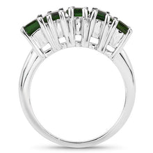 Load image into Gallery viewer, 3.25 Carat Genuine Chrome Diopside .925 Sterling Silver Ring