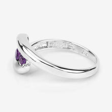 Load image into Gallery viewer, 0.54 Carat Genuine Amethyst .925 Sterling Silver Ring