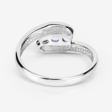 Load image into Gallery viewer, 0.74 Carat Genuine Blue Topaz .925 Sterling Silver Ring