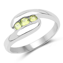 将图片加载到图库查看器,0.56 Carat Genuine Peridot .925 Sterling Silver Ring