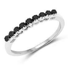 将图片加载到图库查看器,0.32 Carat Genuine Multi Diamond .925 Sterling Silver Ring