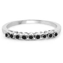 将图片加载到图库查看器,0.32 Carat Genuine Multi Diamond .925 Sterling Silver Ring