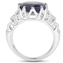 Load image into Gallery viewer, 5.94 Carat Dyed Sapphire .925 Sterling Silver Ring