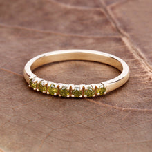 将图片加载到图库查看器,0.22 Carat Genuine Dark Yellow Diamond 14K Yellow Gold Ring (I1-I2)
