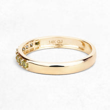 Load image into Gallery viewer, 0.27 Carat Genuine Yellow Diamond 14K Yellow Gold Ring (SI1-SI2)