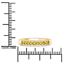 Load image into Gallery viewer, 0.27 Carat Genuine Yellow Diamond 14K Yellow Gold Ring (SI1-SI2)