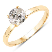 Load image into Gallery viewer, 1.02 Carat Genuine TLC Diamond 14K Yellow Gold Ring