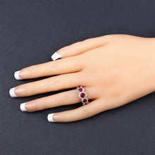 Load image into Gallery viewer, 1.99 Carat Genuine Ruby and White Diamond 14K Yellow Gold Ring