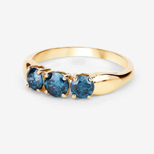 Load image into Gallery viewer, 1.03 Carat Genuine Blue Diamond 14K Yellow Gold Ring