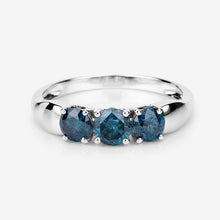 Load image into Gallery viewer, 1.03 Carat Genuine Blue Diamond 14K White Gold Ring