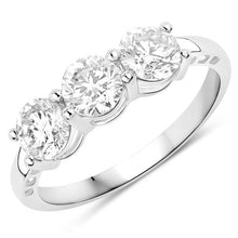Load image into Gallery viewer, 1.50 Carat Genuine Lab Grown Diamond 14K White Gold Ring
