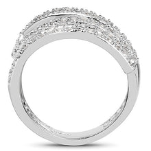 Load image into Gallery viewer, 0.83 Carat Genuine White Diamond .925 Sterling Silver Ring