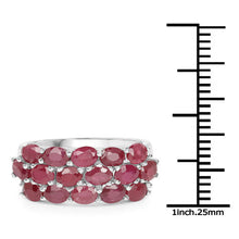Load image into Gallery viewer, 3.52 Carat Genuine Ruby .925 Sterling Silver Ring