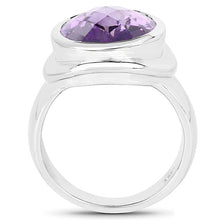 Load image into Gallery viewer, 9.01 Carat Genuine Amethyst .925 Sterling Silver Ring