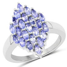Load image into Gallery viewer, 1.84 Carat Genuine Tanzanite .925 Sterling Silver Ring