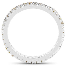 将图片加载到图库查看器,0.57 Carat Genuine Yellow Diamond .925 Sterling Silver Ring