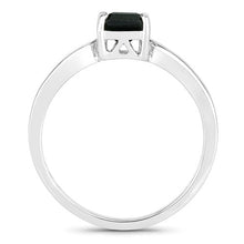 Load image into Gallery viewer, 1.19 Carat Genuine Green Tourmaline and White Diamond 14K White Gold Ring