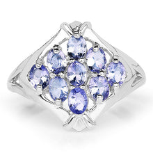 Load image into Gallery viewer, 1.53 Carat Genuine Tanzanite .925 Sterling Silver Ring