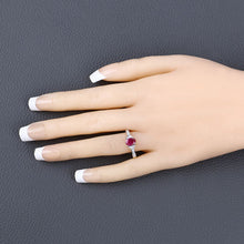 Load image into Gallery viewer, 0.95 Carat Genuine Ruby and White Diamond 10K Yellow Gold Ring
