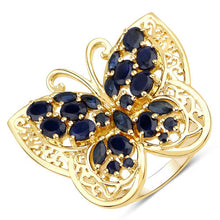 Load image into Gallery viewer, 2.86 Carat Genuine Blue Sapphire .925 Sterling Silver Ring