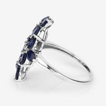 Load image into Gallery viewer, 3.40 Carat Genuine Blue Sapphire .925 Sterling Silver Ring