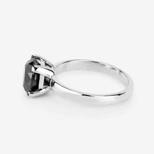 Load image into Gallery viewer, 3.00 Carat Genuine Black Diamond 14K White Gold Ring