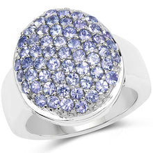 Load image into Gallery viewer, 2.00 Carat Genuine Tanzanite .925 Sterling Silver Ring