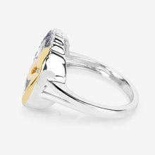 Load image into Gallery viewer, 0.28 Carat Genuine Tanzanite .925 Sterling Silver Ring