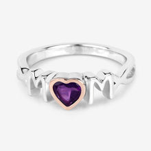 Load image into Gallery viewer, 0.43 Carat Genuine Amethyst .925 Sterling Silver Ring