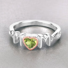 Load image into Gallery viewer, 0.44 Carat Genuine Peridot .925 Sterling Silver Ring