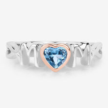 Load image into Gallery viewer, 0.52 Carat Genuine Swiss Blue Topaz .925 Sterling Silver Ring