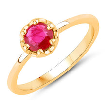 Load image into Gallery viewer, 0.50 Carat Genuine Ruby 14K Yellow Gold Ring