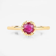 Load image into Gallery viewer, 0.50 Carat Genuine Ruby 14K Yellow Gold Ring