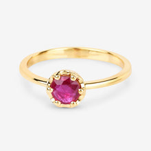 Load image into Gallery viewer, 0.50 Carat Genuine Ruby 14K Yellow Gold Ring