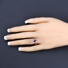 Load image into Gallery viewer, 1.30 Carat Genuine Ruby and White Diamond 14K White Gold Ring