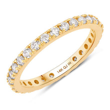 Load image into Gallery viewer, 1.00 Carat Lab Grown Diamond 14K Yellow Gold Ring