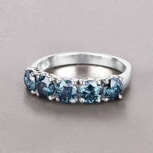Load image into Gallery viewer, 1.22 Carat Genuine Blue Diamond 14K White Gold Ring