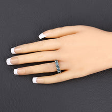 Load image into Gallery viewer, 1.22 Carat Genuine Blue Diamond 14K White Gold Ring